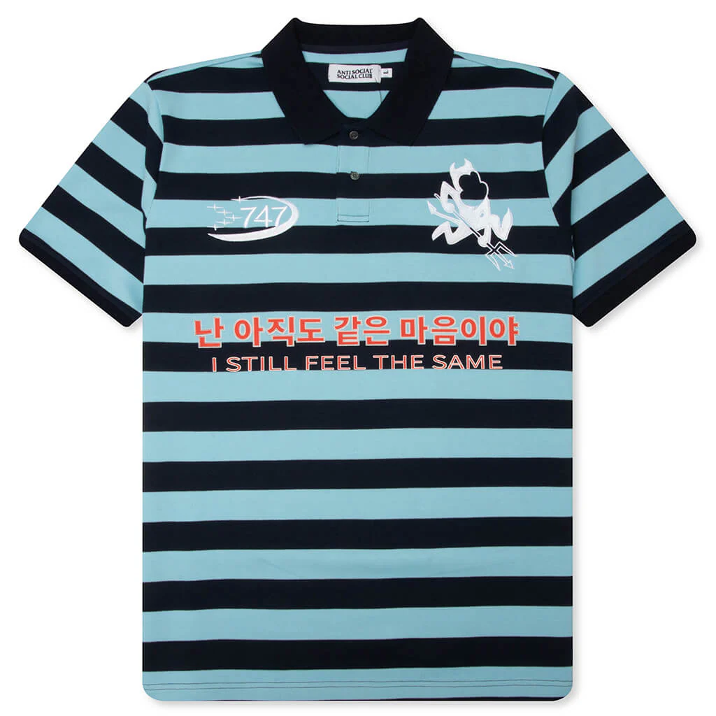 Devilish Polo - Blue Stripe