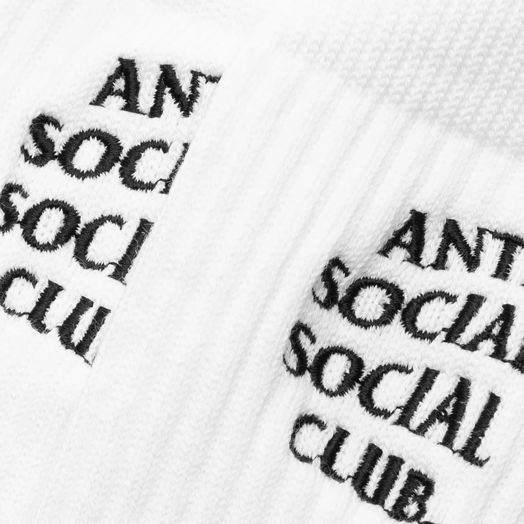 Embroidered Socks - White - Image 2