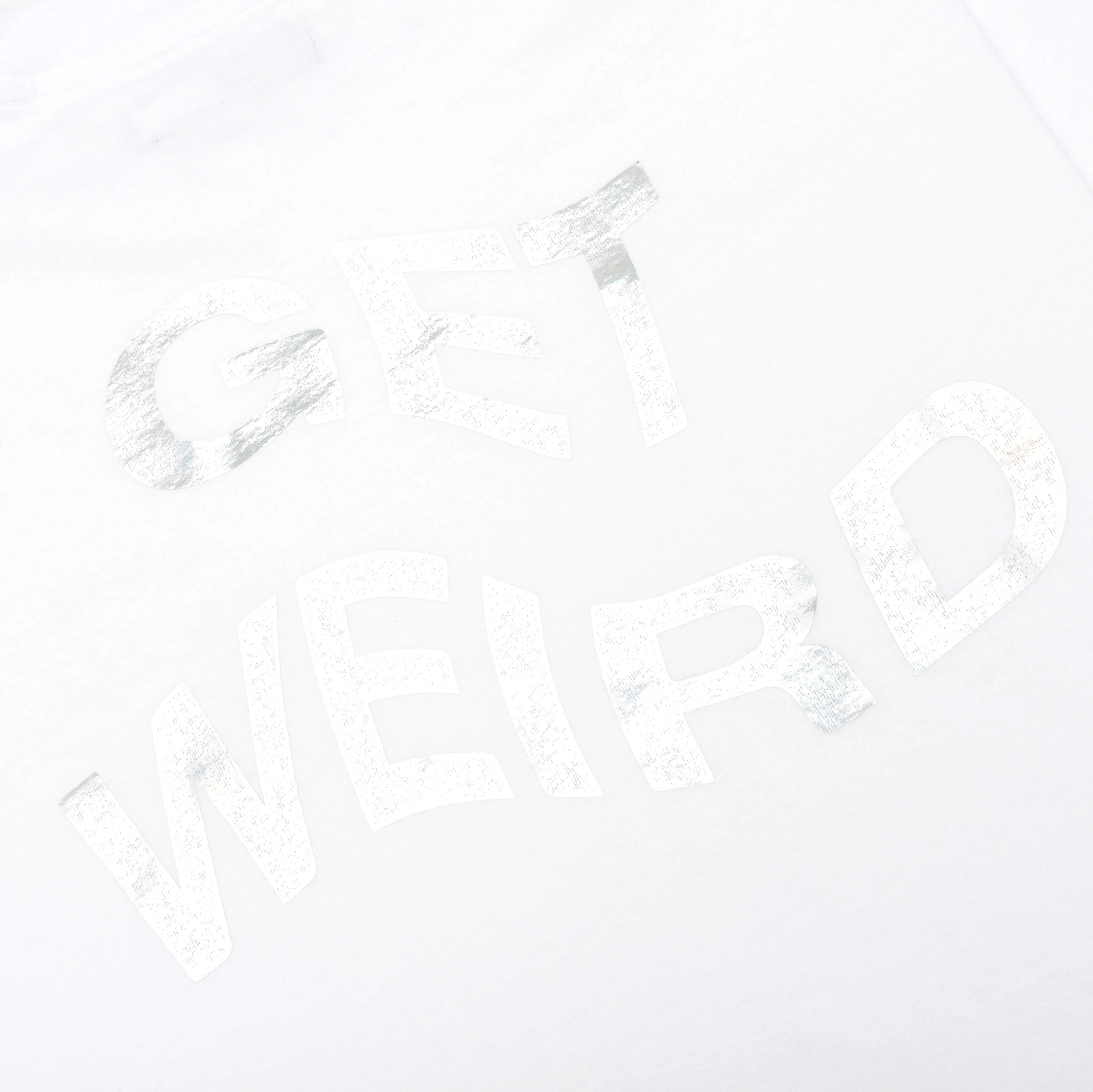 Get Weird Hologram Tee - White - Image 5