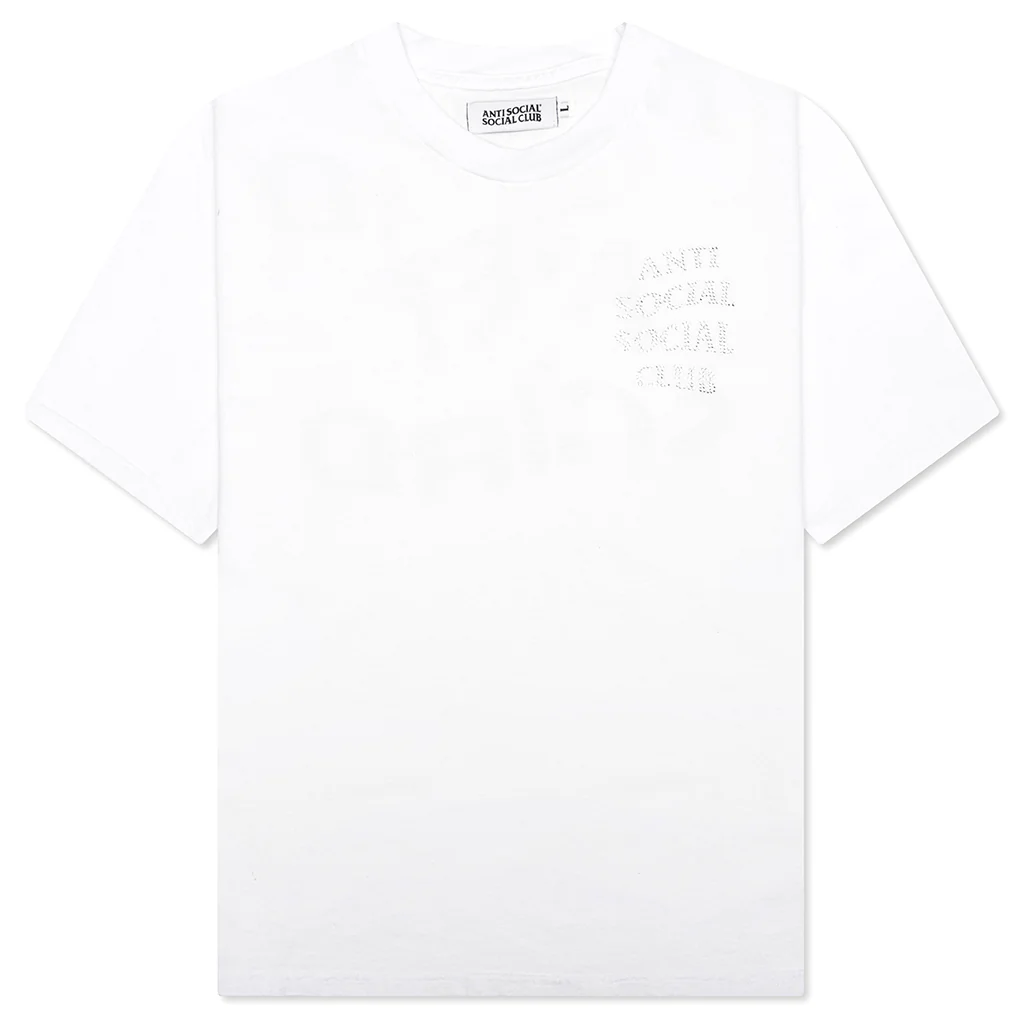 Mind Games Rhinestone Tee - White