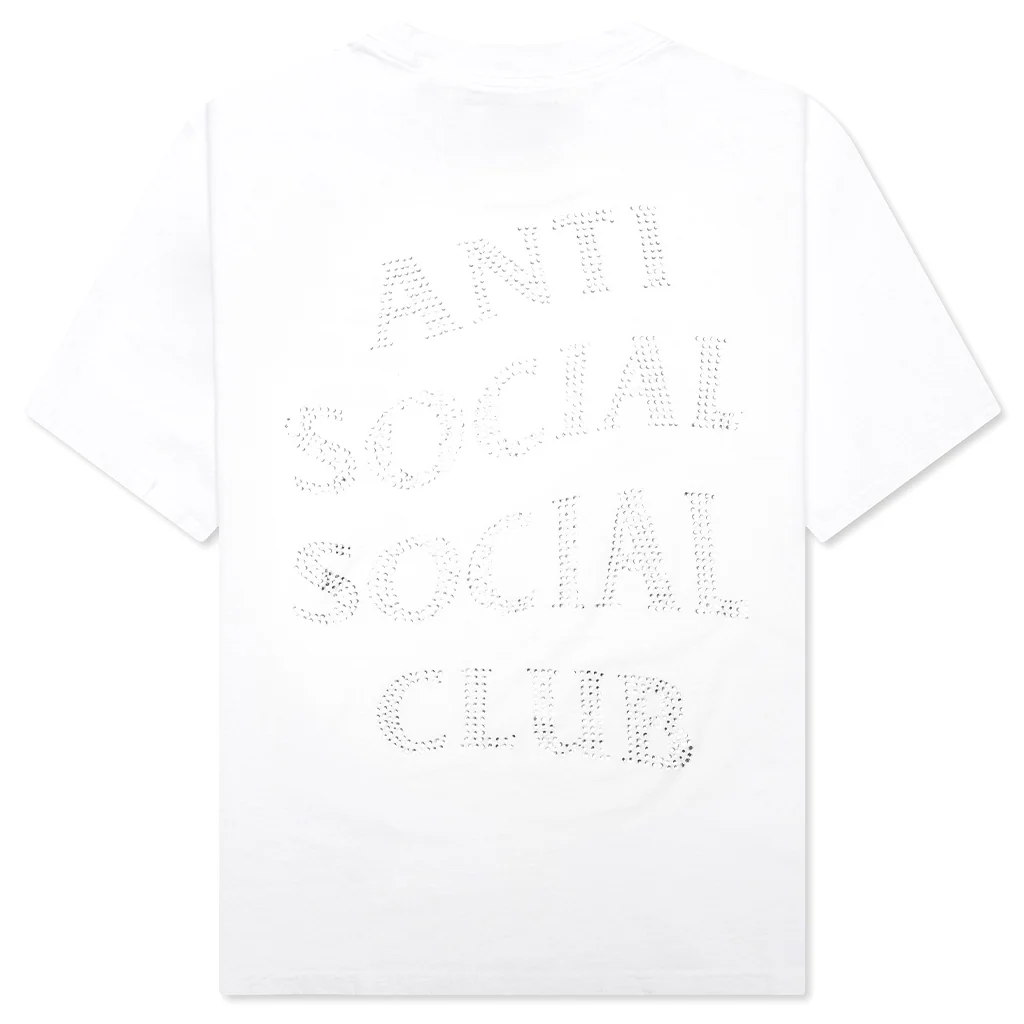 Mind Games Rhinestone Tee - White - Image 2