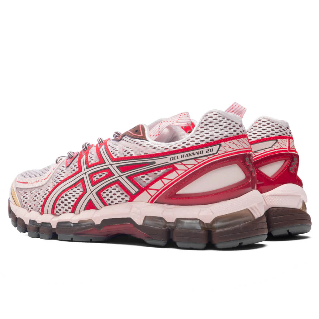 UB9-S Gel-Kayano 20 - Crystal Pink/Classic Red - Image 3
