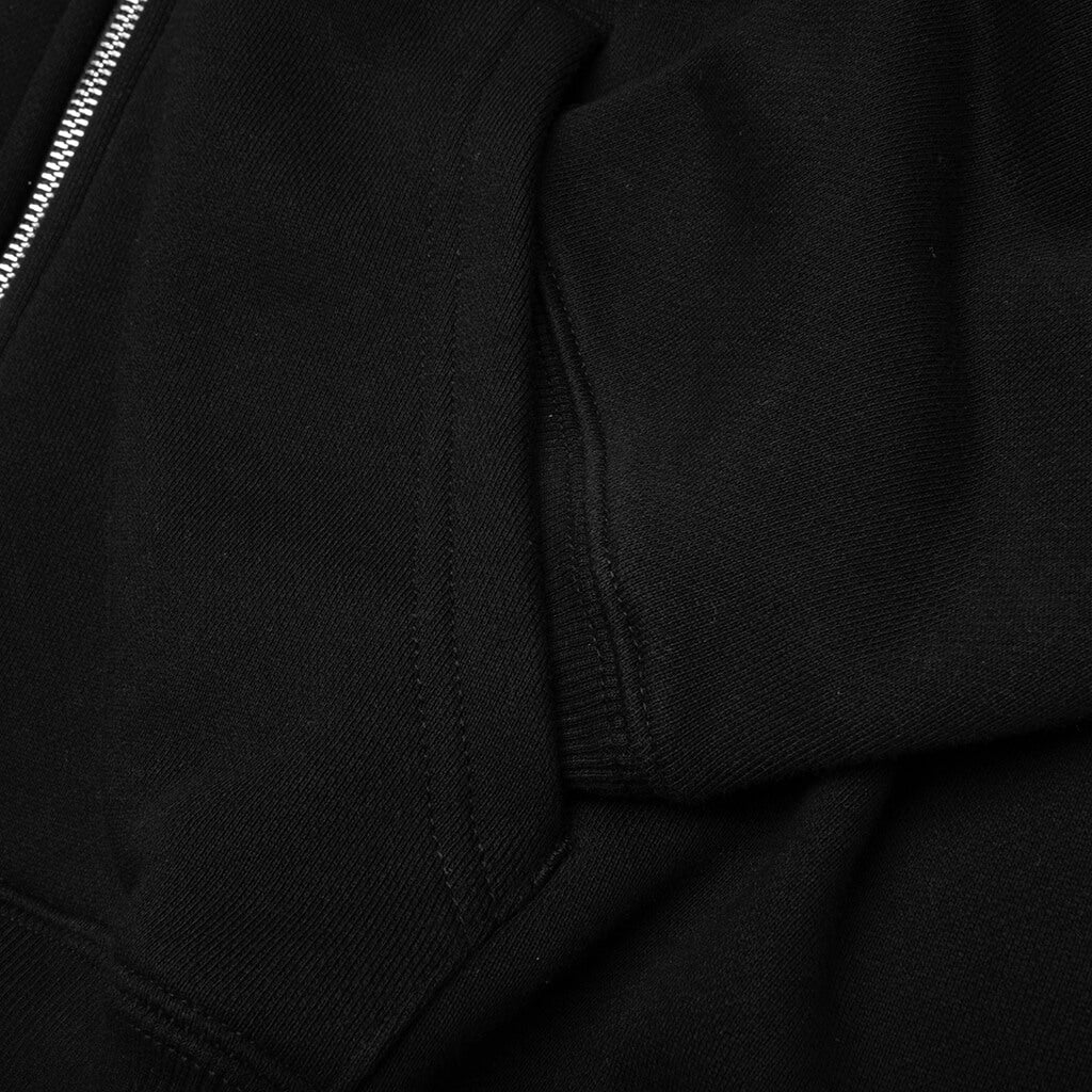 Crown Logo Full-Zip Hoodie - Black - Image 4