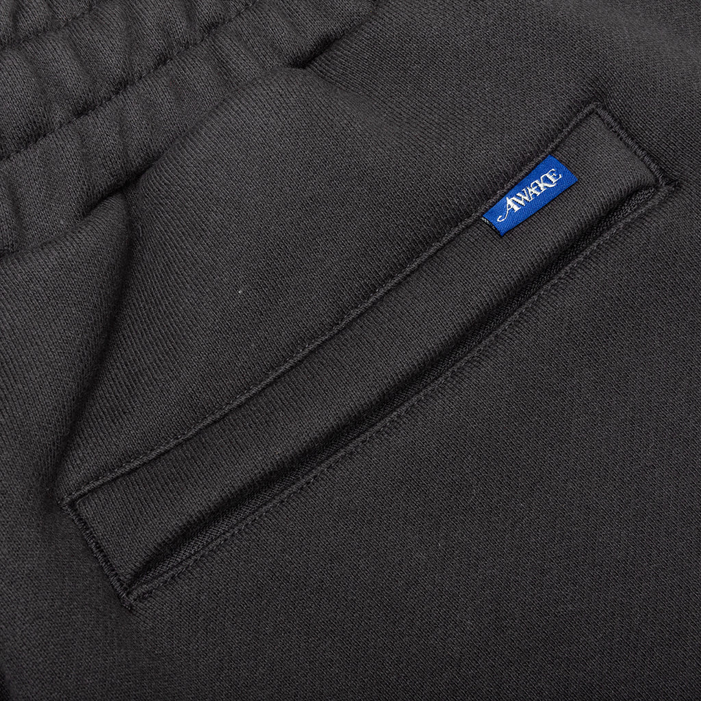 Debossed Sweatshorts - Black - Image 4