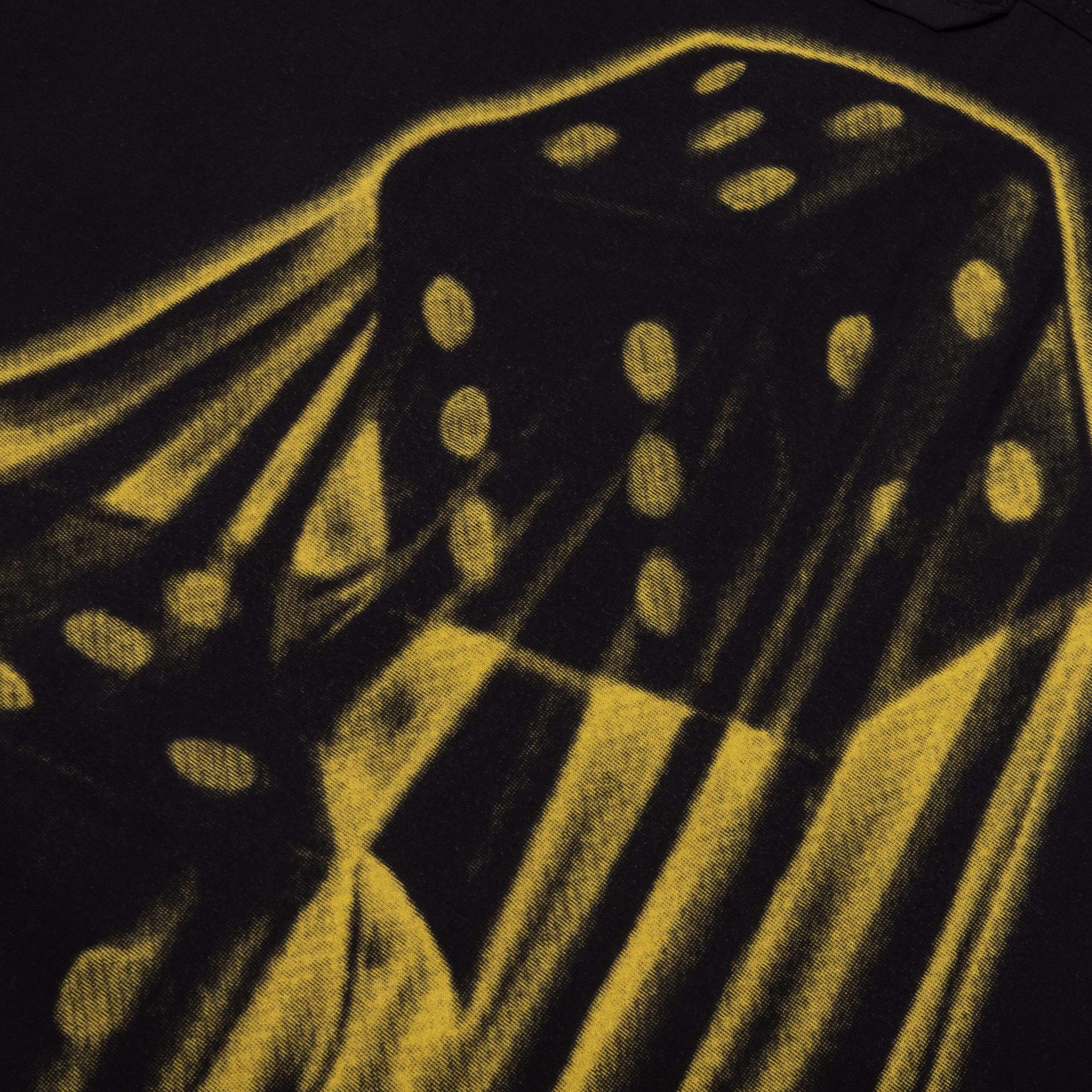 Dice Printed Rayon Camp Shirt - Black - Image 5