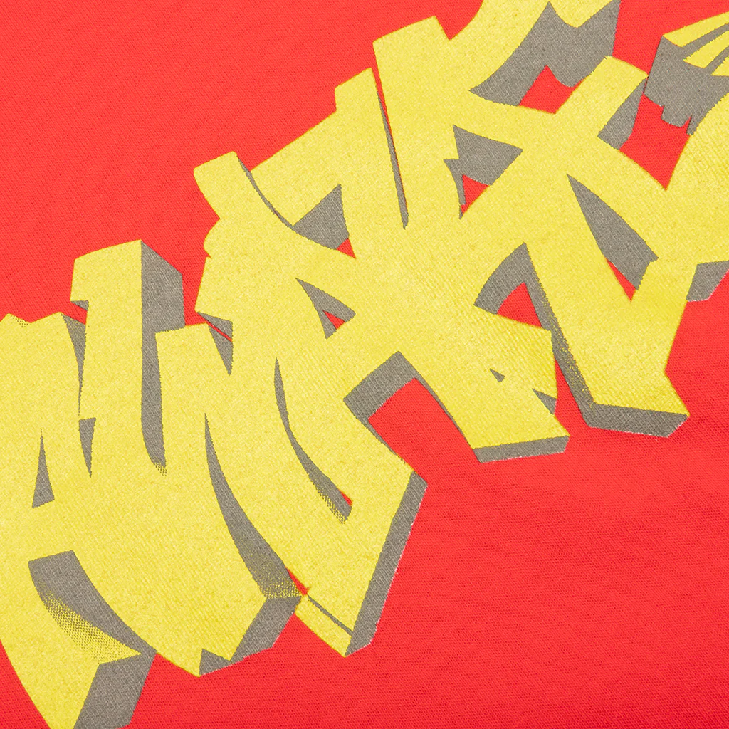 Graffiti Tee - Red - Image 3