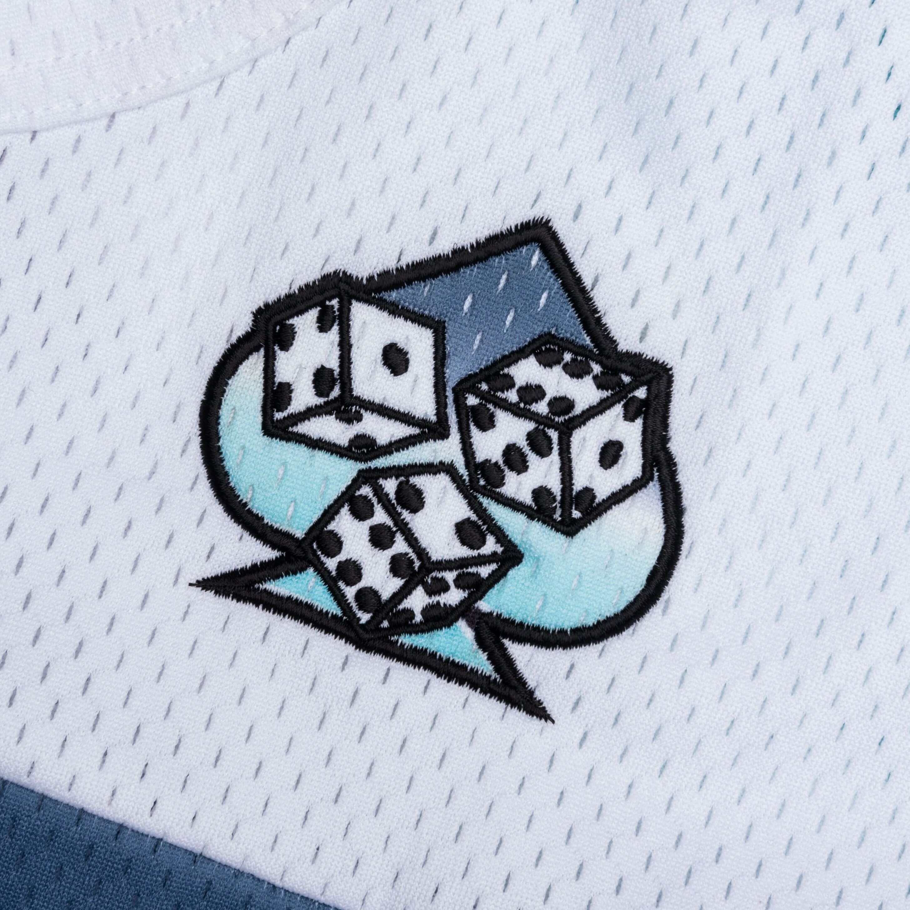 Mesh Football Jersey - White Multi - Image 4