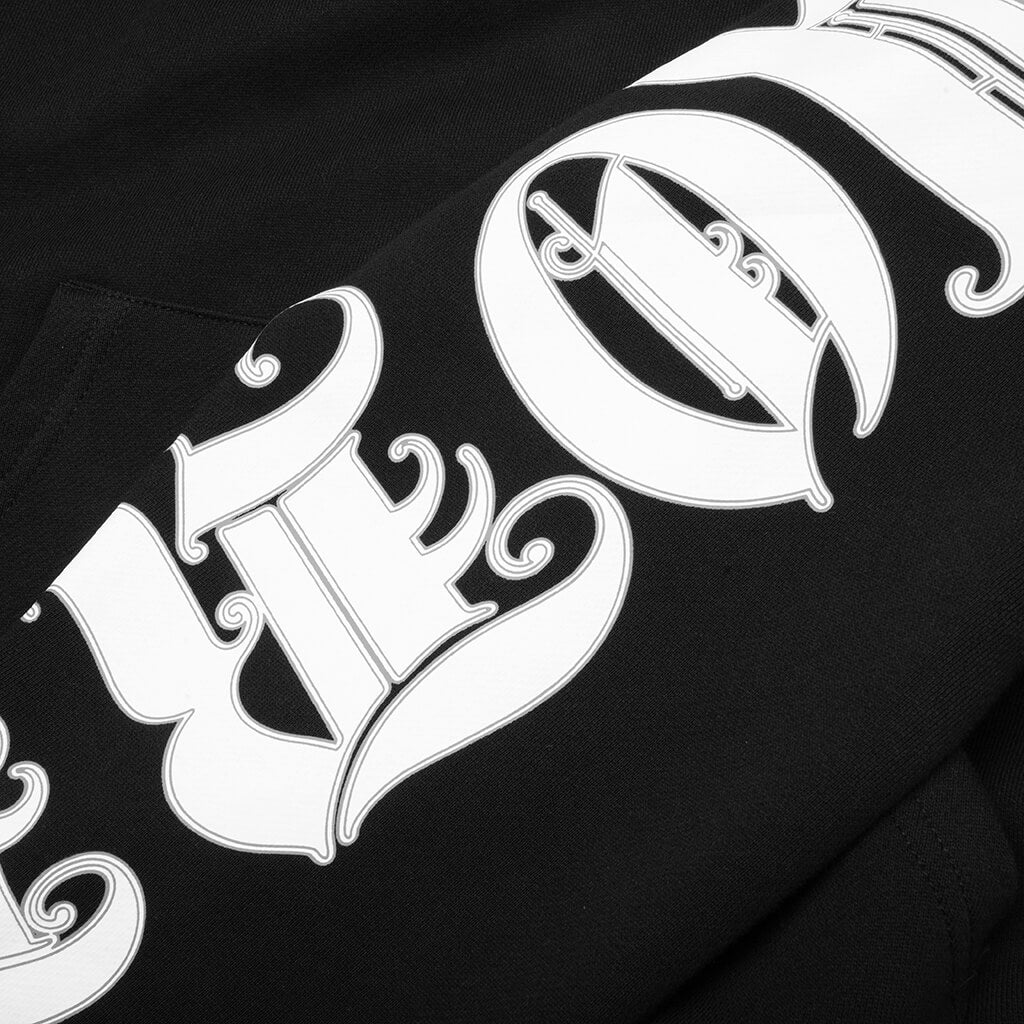 Old English Hoodie - Black - Image 5