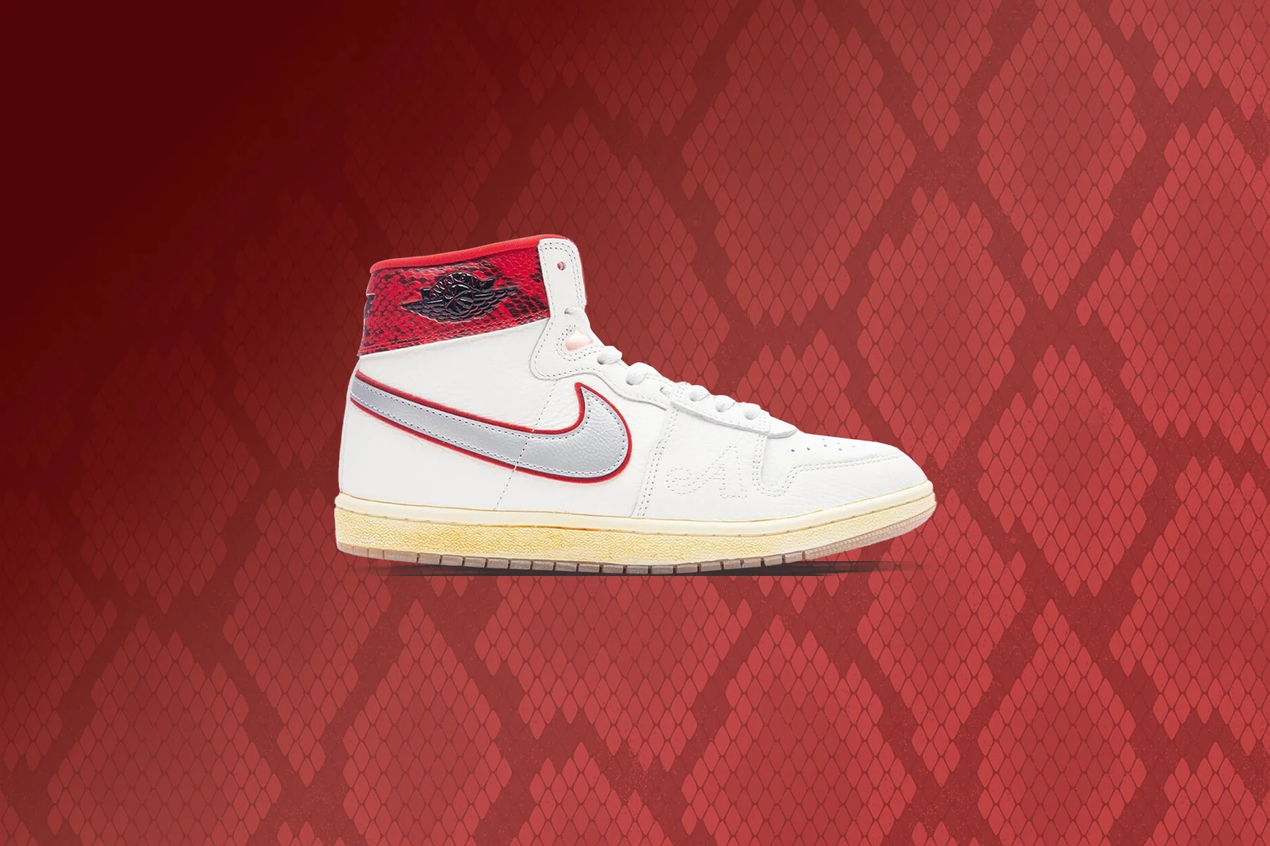 Awake NY x Jordan Air Ship PE SP - Sail/Black/University Red - Image 5