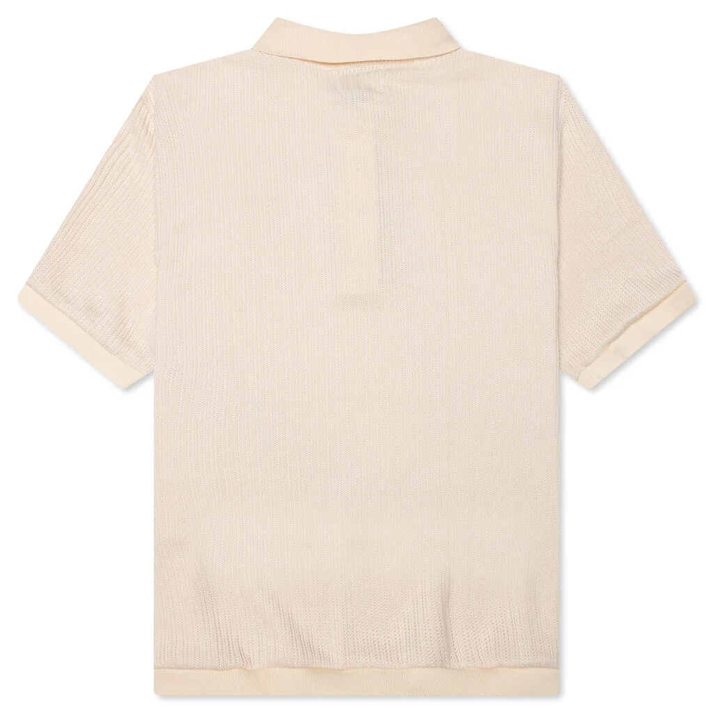 B-Summer Knit Polo Shirt - Bone - Image 2