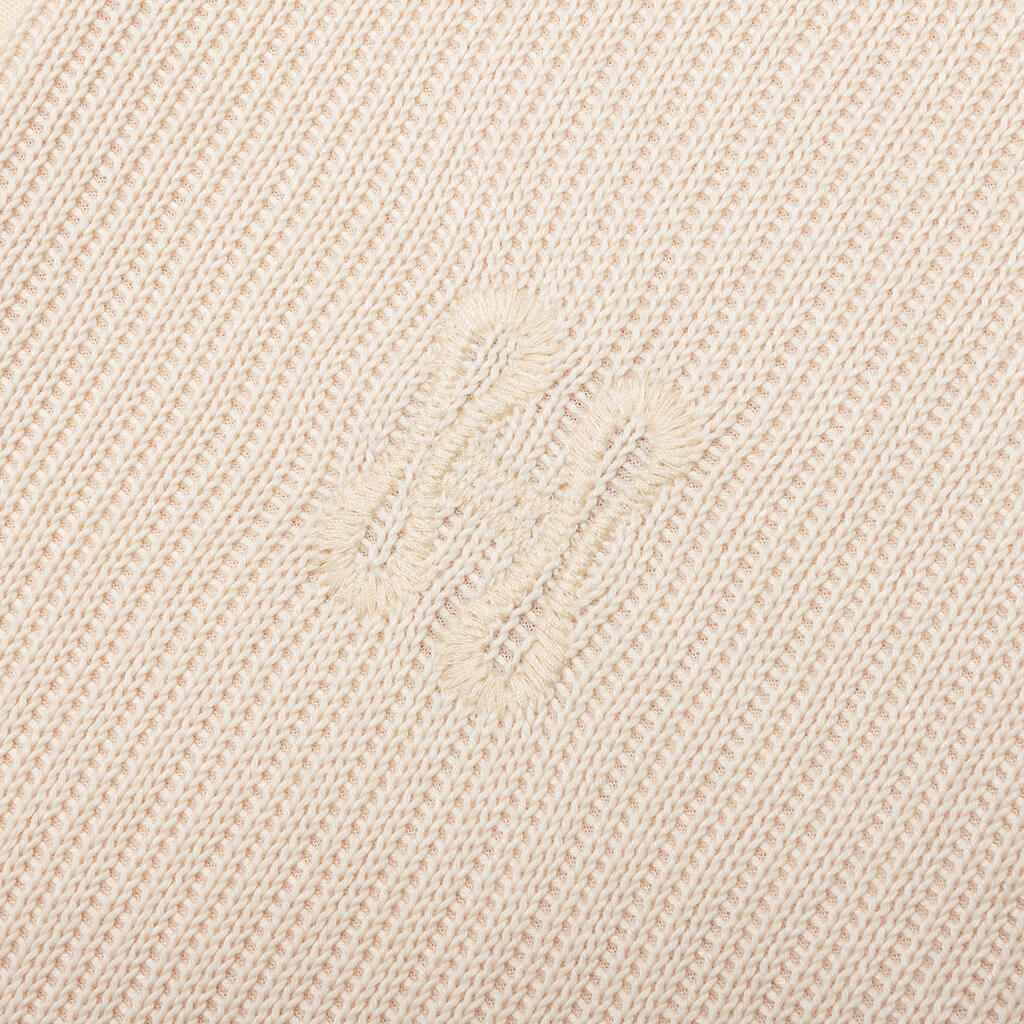 B-Summer Knit Polo Shirt - Bone - Image 4