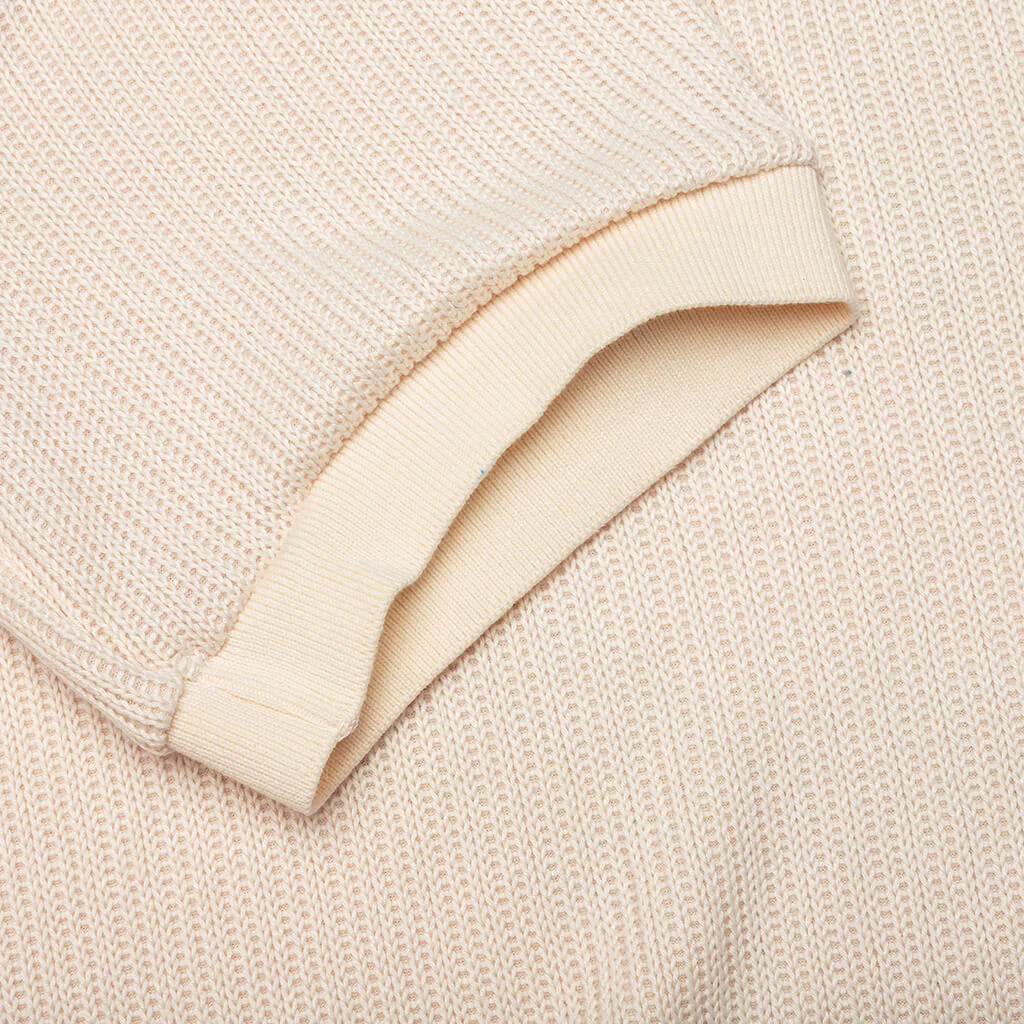 B-Summer Knit Polo Shirt - Bone - Image 5