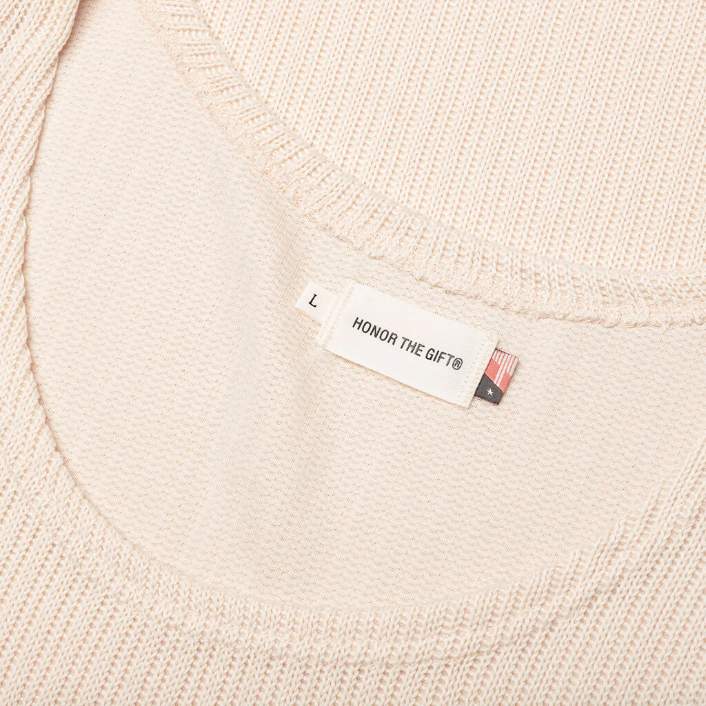 B-Summer Knit Tank Top - Bone - Image 3