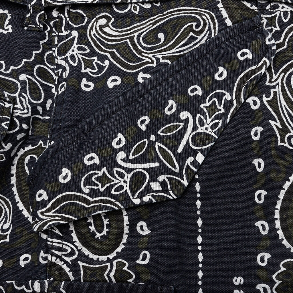Bandana Print Pants - Navy - Image 4