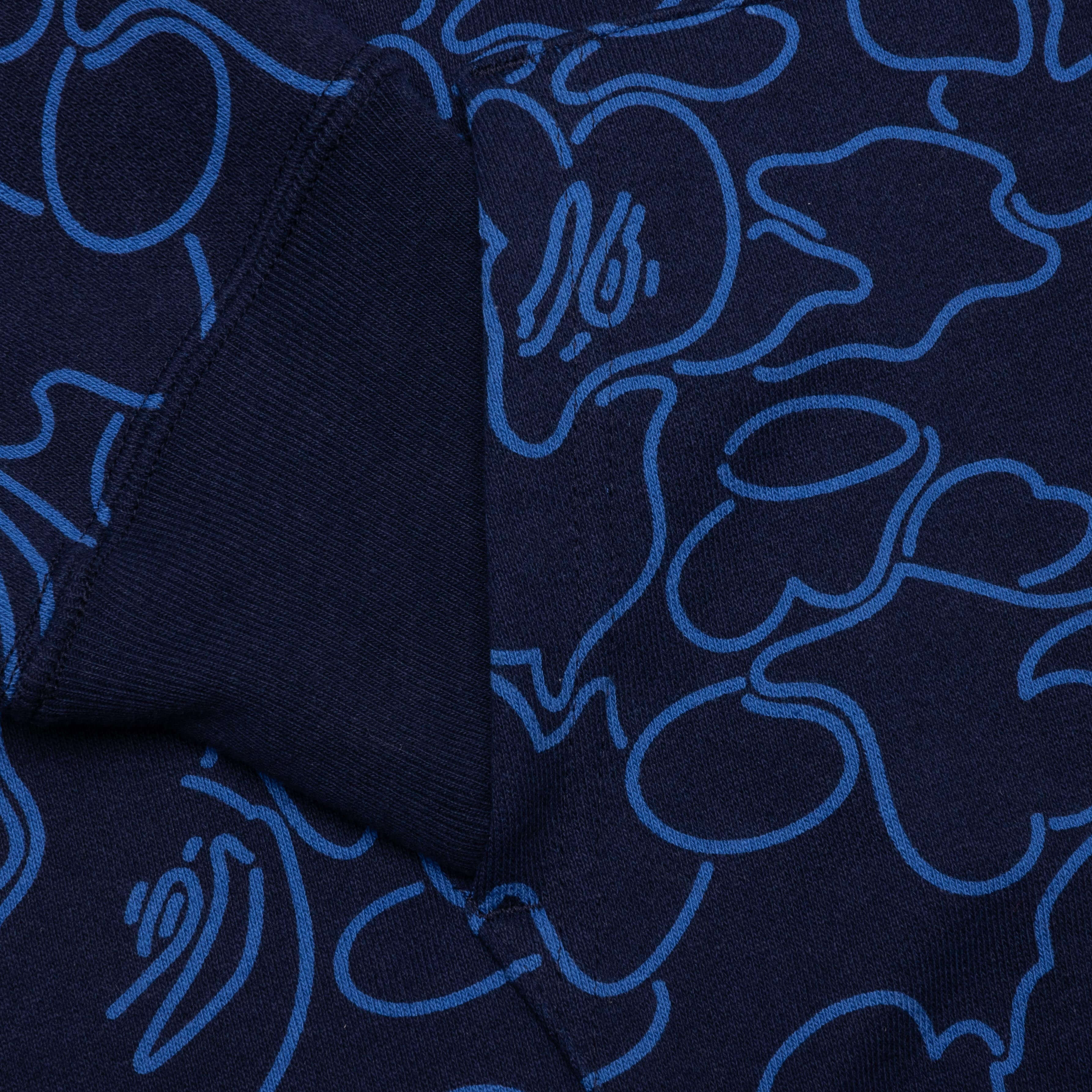 Bape 30th Anniversary Line Camo Shark Full Zip Hoodie - Navy - Image 8