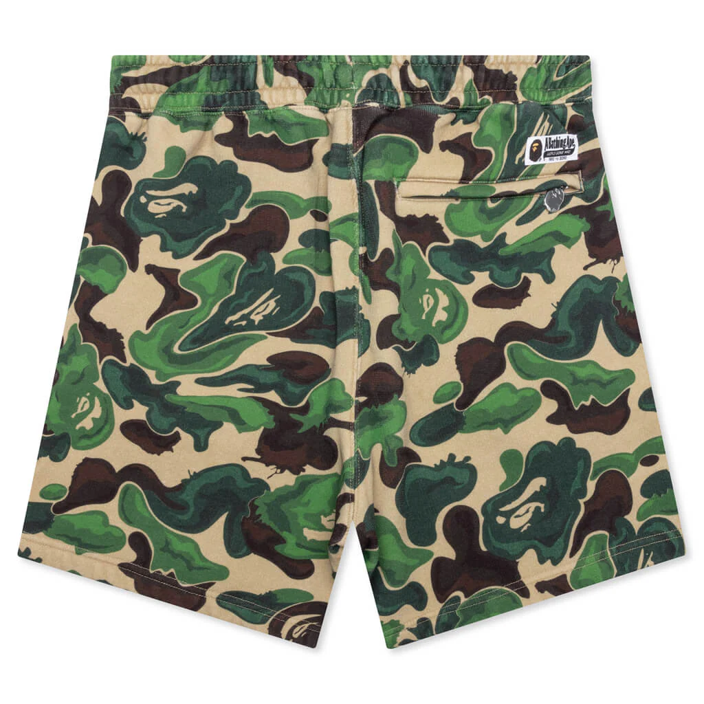 Bape Art Camo Sweat Shorts - Green - Image 2