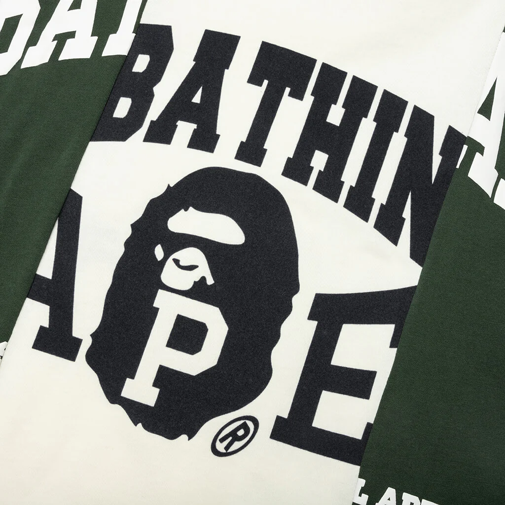 Bape Badges Color Blocking Tee - Ivory - Image 5