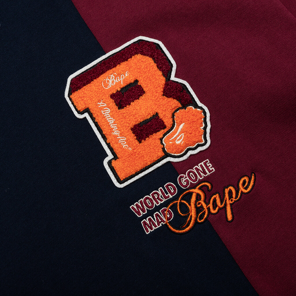 Bape Badges Color Blocking Tee - Navy - Image 3
