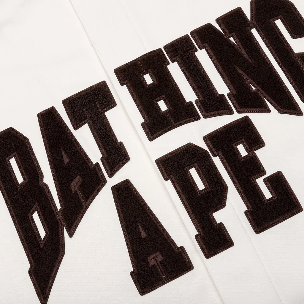 Baseball Jersey S/S Shirt - Ivory - Image 3