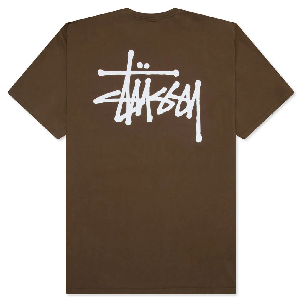 Basic Stussy Pigment Dyed Tee - Brown - Image 2