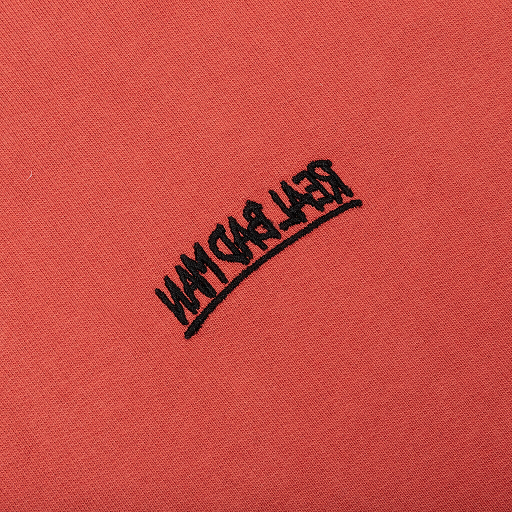 Bassline Hood Fleece - Dusty Red - Image 3