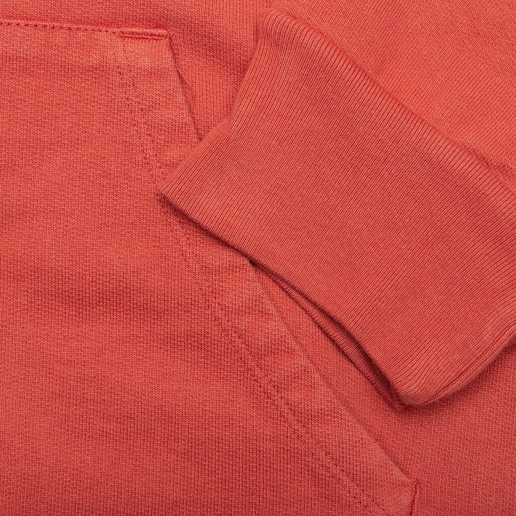 Bassline Hood Fleece - Dusty Red - Image 5