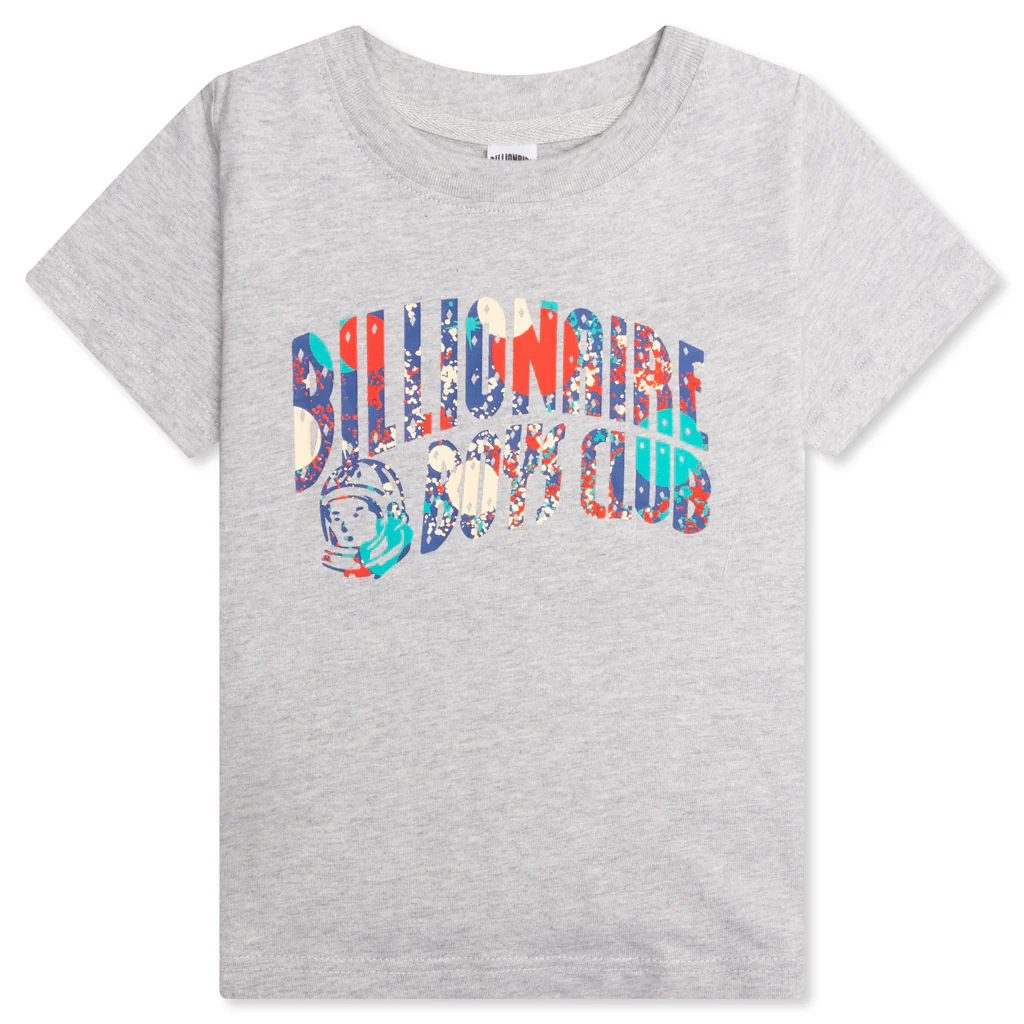 Kids BB Arch S/S Tee - Heather Grey