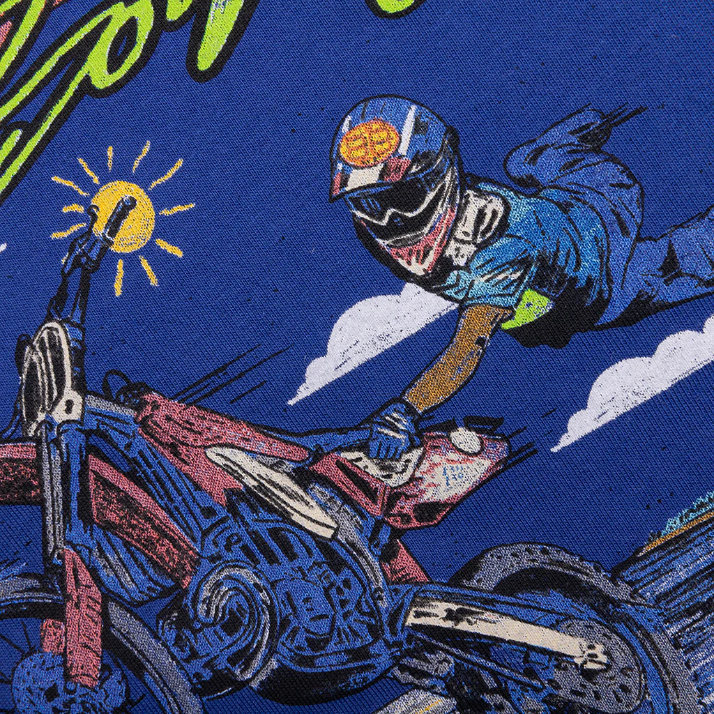 Kids BB Moto Beach S/S Knit - Monaco Blue - Image 3