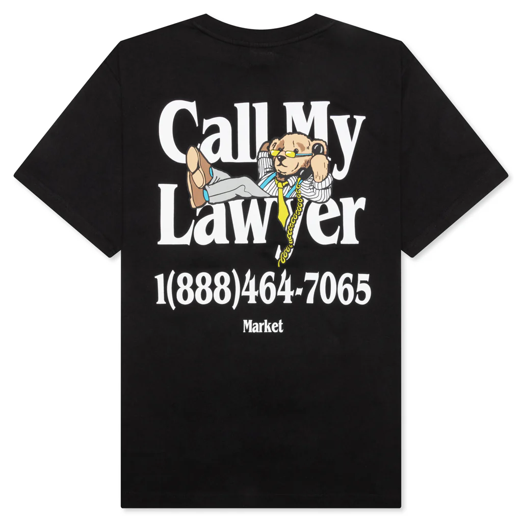 Better Call Bear T-Shirt - Black - Image 2