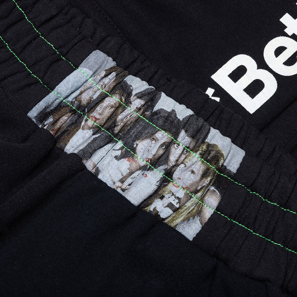 Black Remoir Reconstructed Sweatpant - Black - Image 4