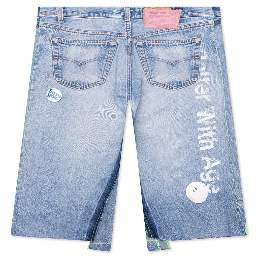 Campaign Triple-Wide Long Denim Short - Indigo - Image 2