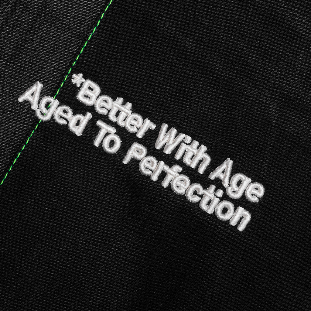 Monroe Triple Wide Denim Trouser - Black - Image 3