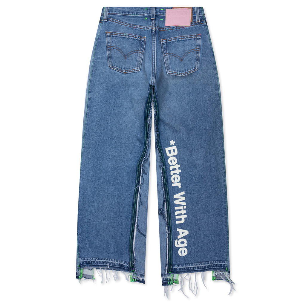 Monroe Triple Wide Denim Trouser - Indigo - Image 2