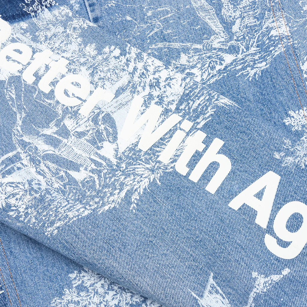 Teresa Reconstructed Trucker Jacket - Indigo - Image 3