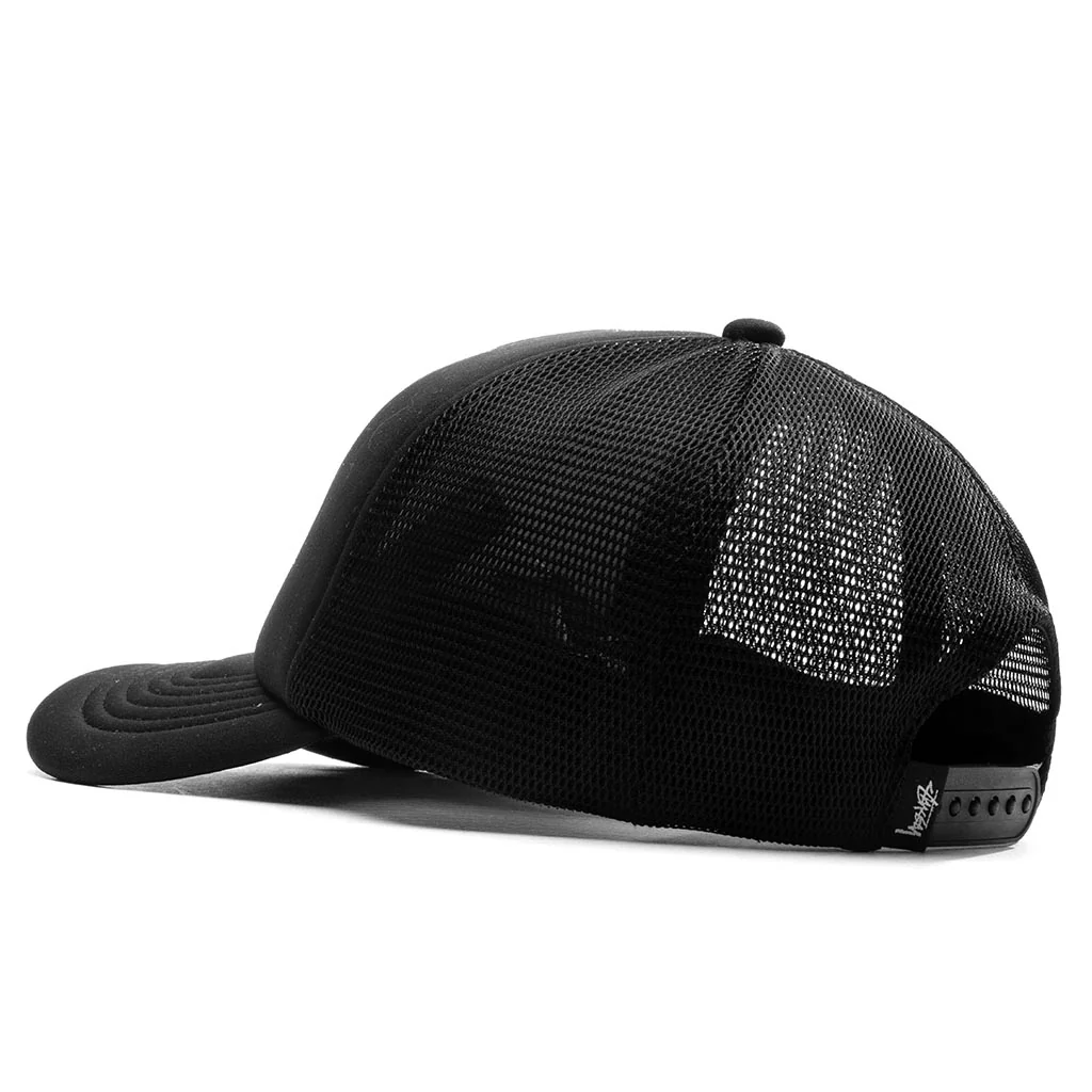 Big Basic Trucker Cap - Black - Image 4