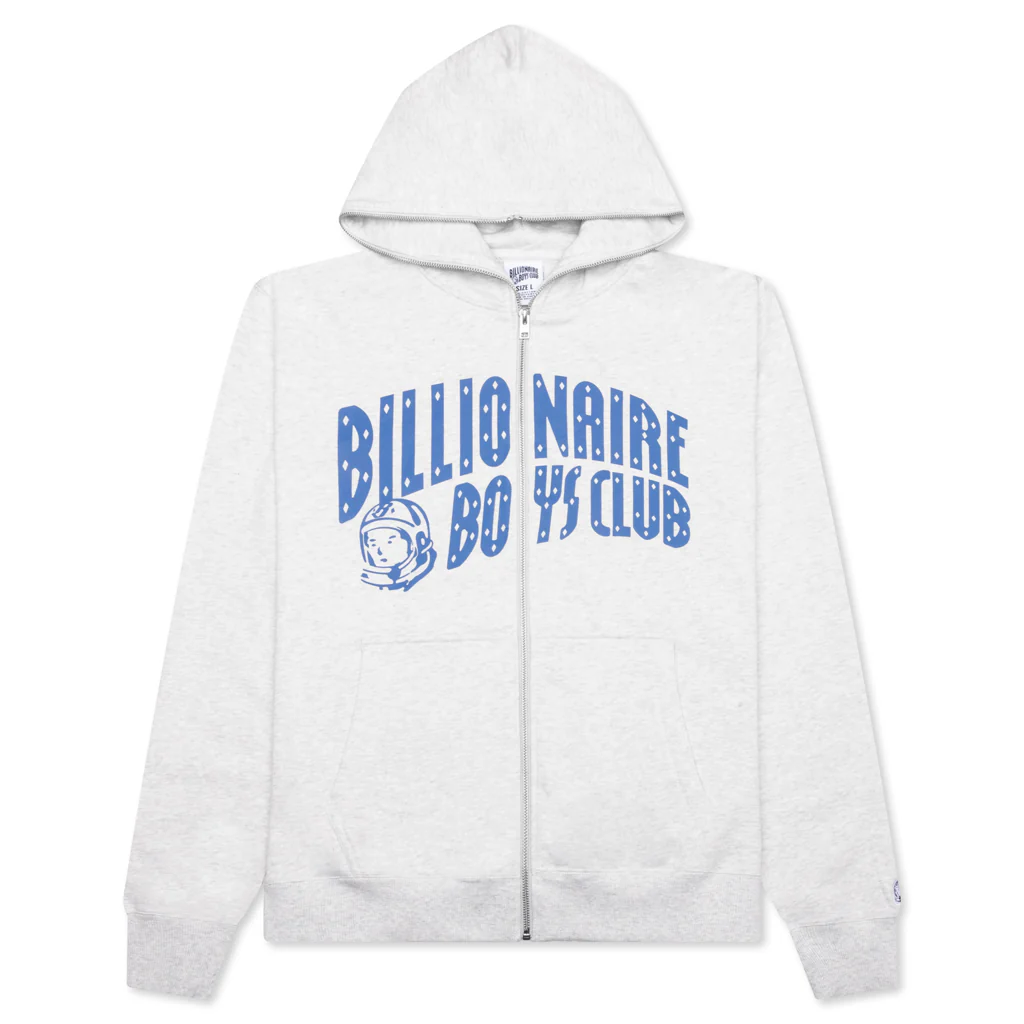 BB Arch Full Zip Hoodie - Heather Grey