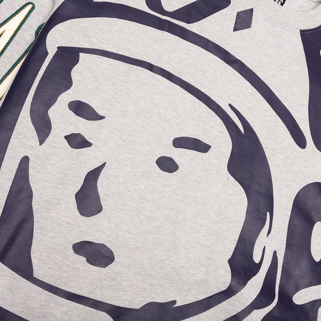 Big Face Sweatshirt - Heather Grey - Image 3