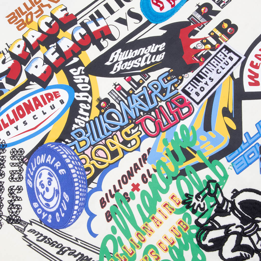 Billionaire Boys Club Cropped Tee - Winter White - Image 3