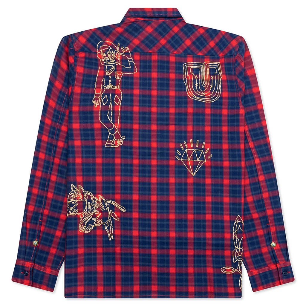 BB Dust L/S Flannel - Racing Red - Image 2