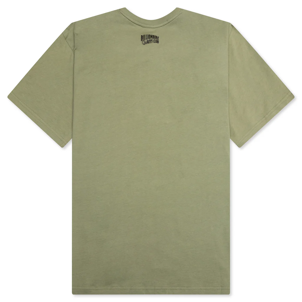 BB Molecules S/S Tee (Temp Color Change Print) - Oil Green - Image 2