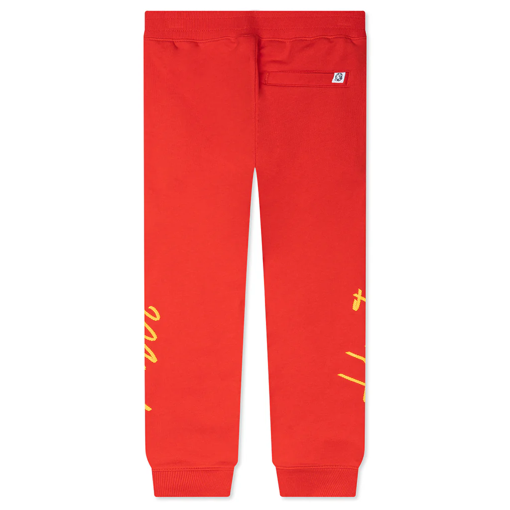 Kids BB Space Rodeo Sweatpants - Poppy Red - Image 2