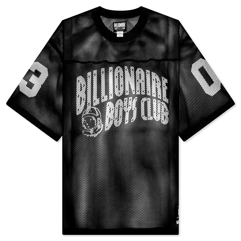 Cropped Varsity Jersey - Black