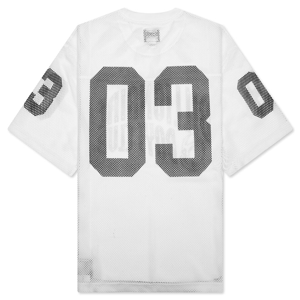 Cropped Varsity Jersey - White - Image 2