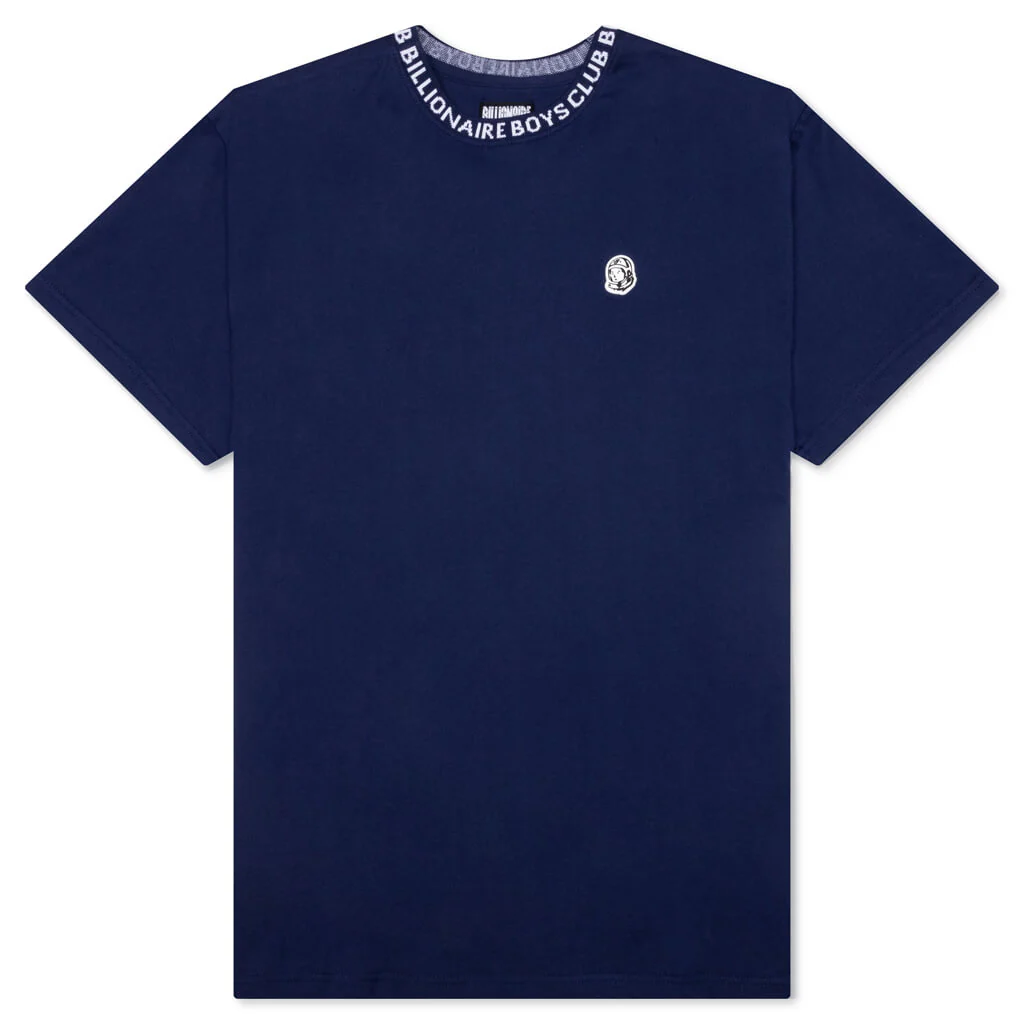 BB Wrapped S/S Knit - Blue Depths