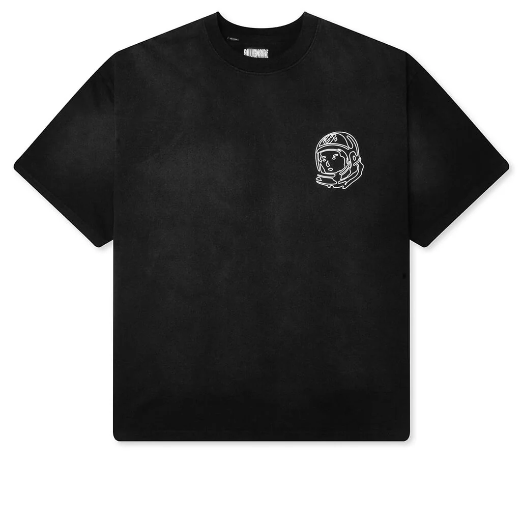 Faded Helmet S/S Knit Tee - Black