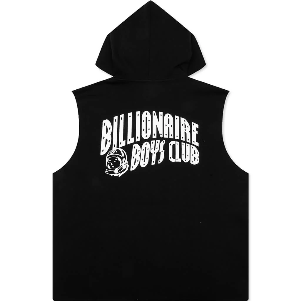 Space Sleeveless Hoodie - Black - Image 2