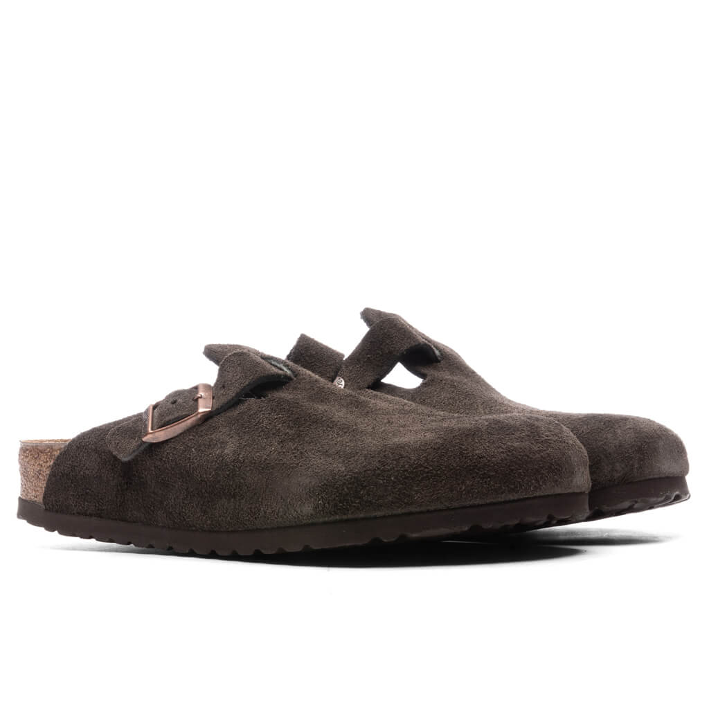 Wide Boston Soft Footbed Suede - Mocha - Image 3