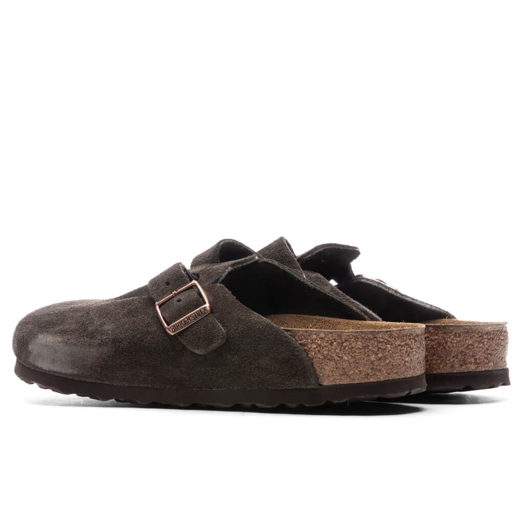 Wide Boston Soft Footbed Suede - Mocha - Image 4