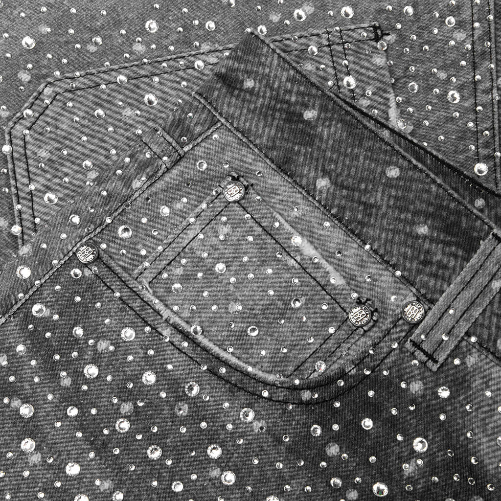 20K Swarovski Diamond Boro Jean - Black - Image 4