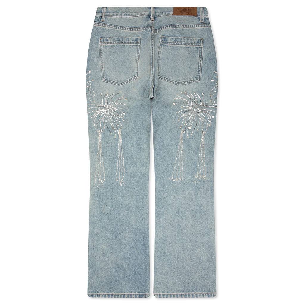 Fireworks Washed Denim Pant - Blue - Image 2